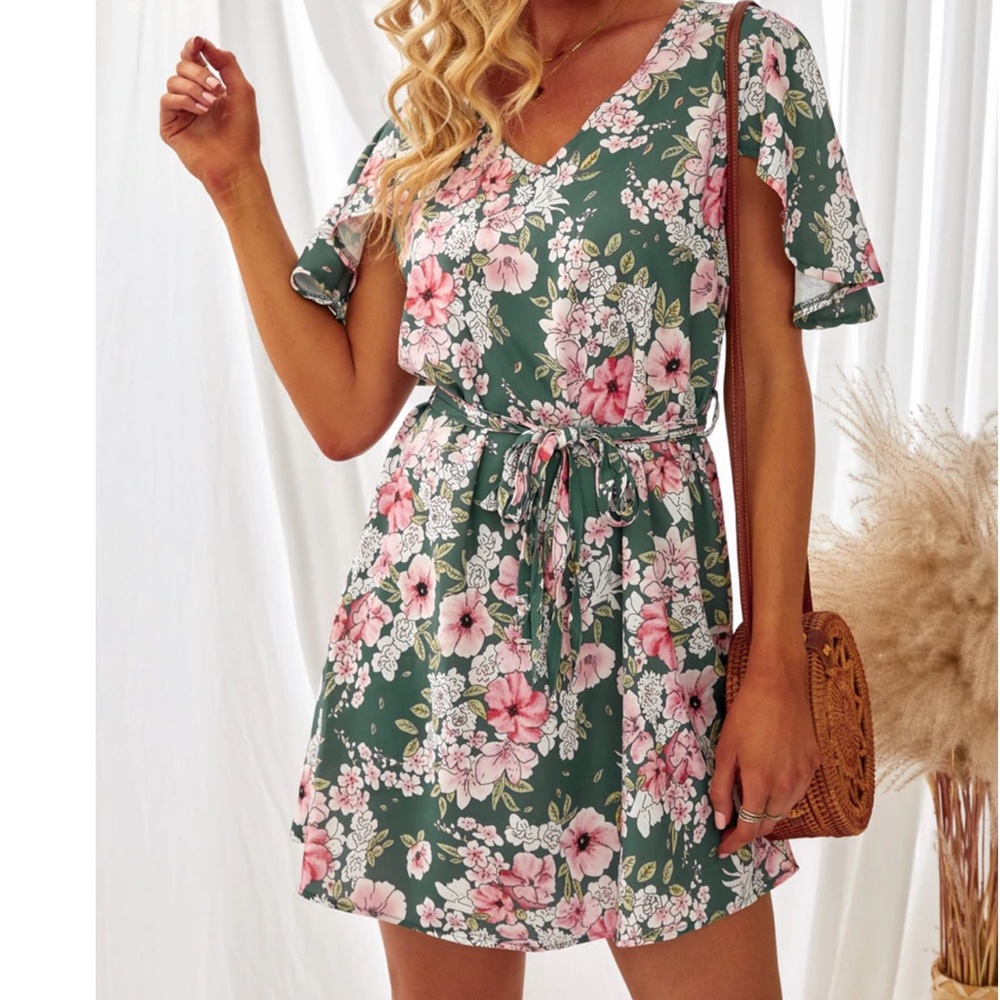 Billabong Shift Flutter Floral Backless Size S - image 1